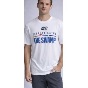Nike Dri-FIT Florida Gators T Shirt Men’s Large White NCAA Athletic T The Swamp